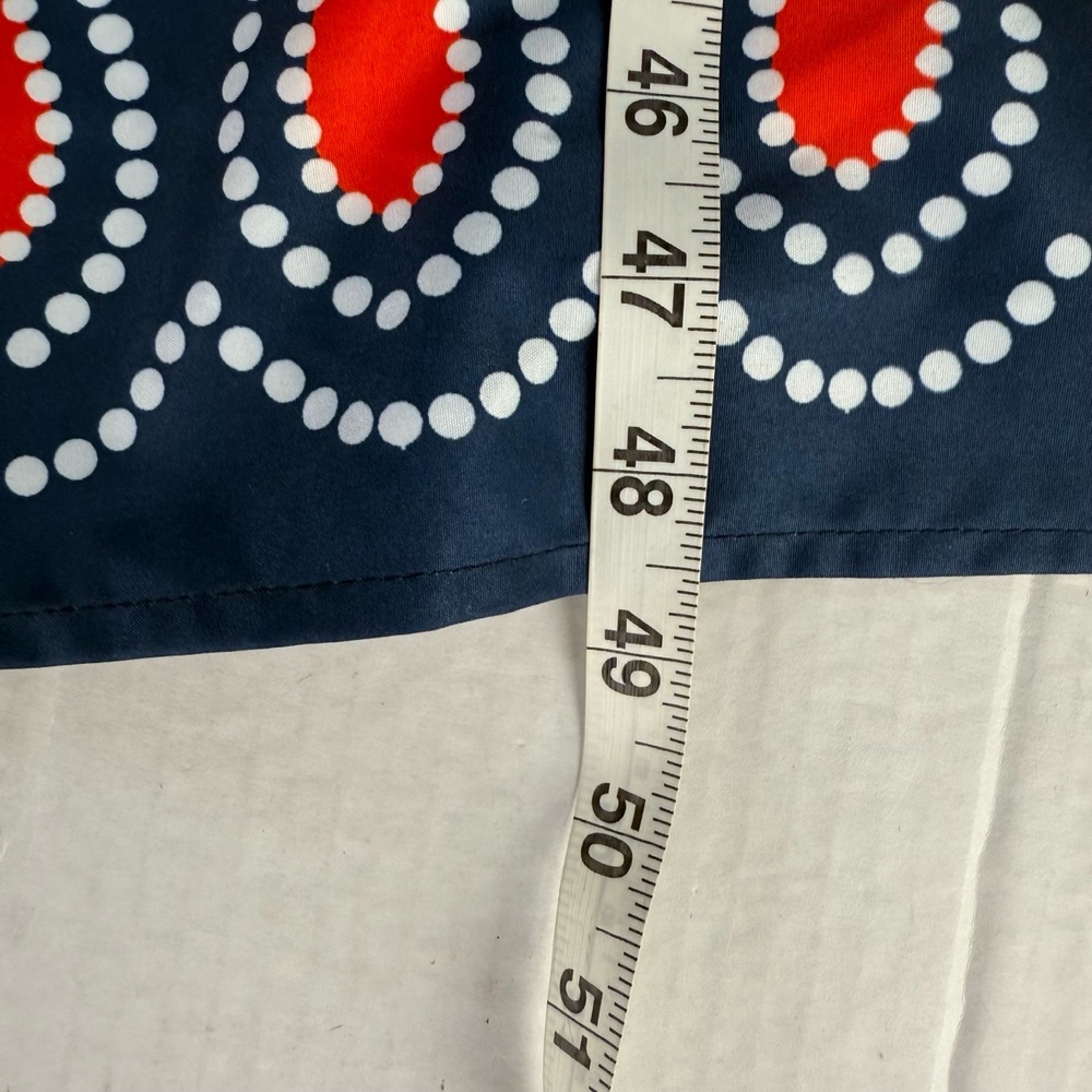 Sunday Up Dress Womens Size Medium Blue Red Bohemian Maxi Tiered Floral Collar - Picture 10 of 10